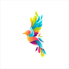 Colorful Bird Logo Template