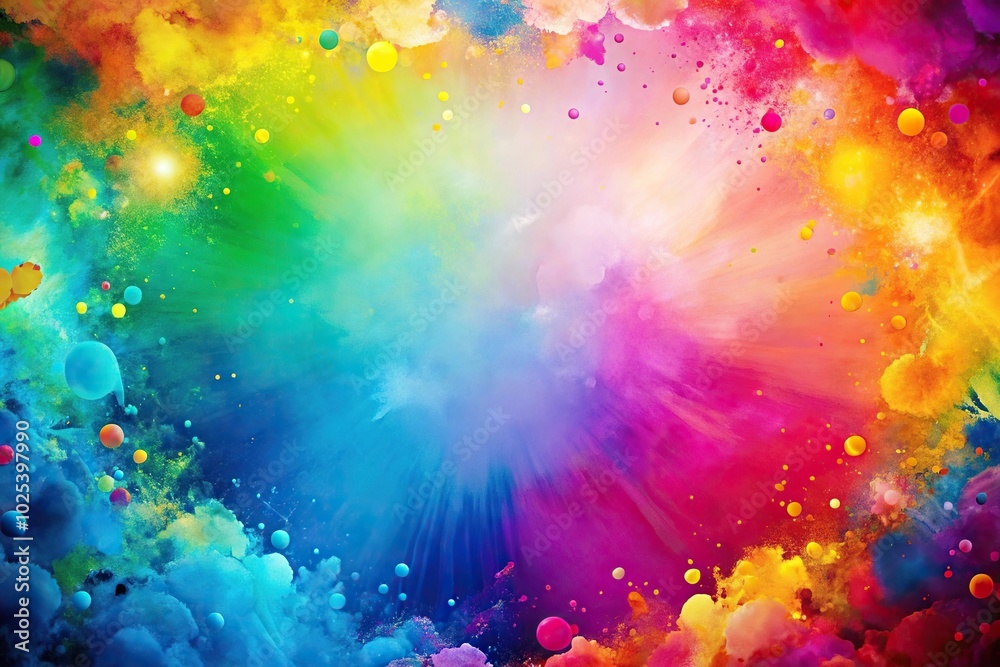 Wall mural close-up abstract colorful background with copy space and panoramic view