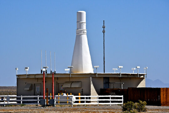  VOR (Very High Frequency Omni-Directional Range Antenna) is a short-range radio navigation system used by commercial and private pilots for navigation, Big Smoky Valley, Nevada 