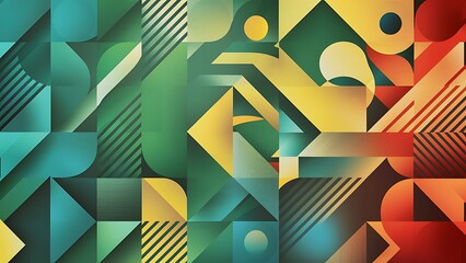 Fototapeta premium Modern geometric abstract background