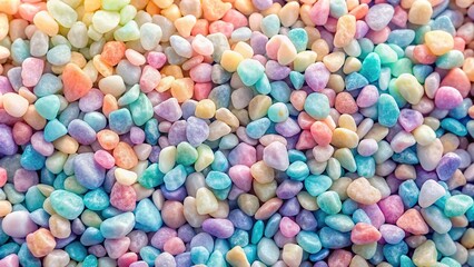 Close-up gradient of tiny pastel stones background