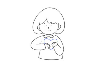 心　不安　女の子