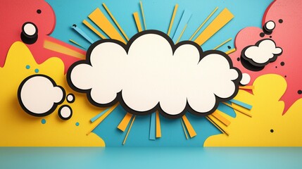 Vibrant Pop Art Comic Background for Creative Projects