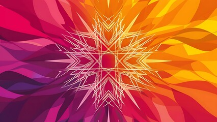Obraz premium Colorful gradient background with lines, geometric pattern