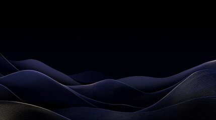 Obraz premium Abstract dark blue waves background with a futuristic and modern feel.