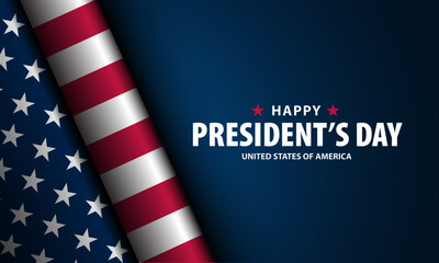 Happy Presidents Day United States Of America Background Vector Illustration
