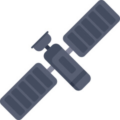 This space satellite is orbiting earth, transmitting signals and gathering data