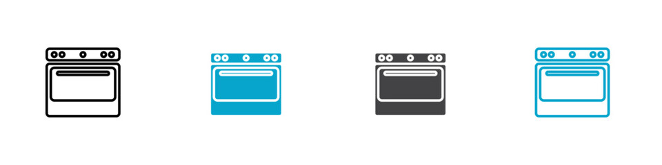 oven icon Logo set for web