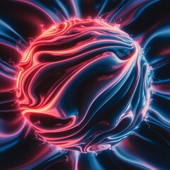 Obraz premium abstract background with glowing circles