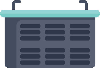 Air conditioner unit is cooling the air in a house