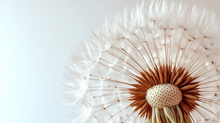 Obraz premium Close-up of a dandelion seed head.