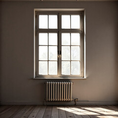 Obraz premium Window light shadow the wall