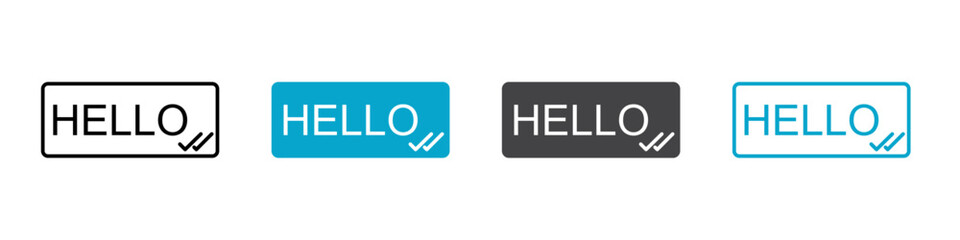 text delivered icon Flat graphics set collection