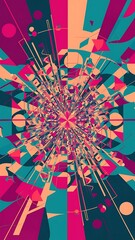 Abstract geometrical background. Vector illustration.