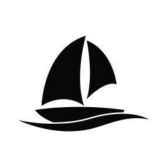 simple sailboat icon