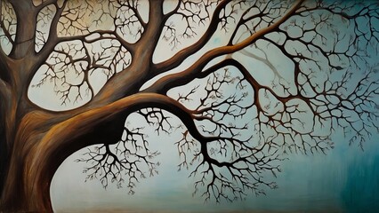 大木のイラスト,Generative AI AI画像