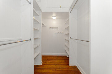 Spacious Walk-In Closet With Ample Shelving Space