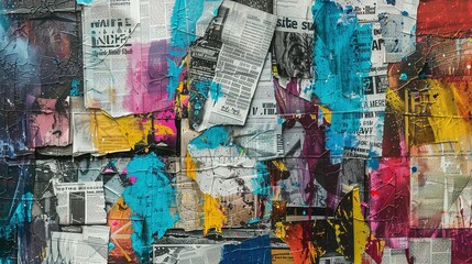 Fototapeta premium Vibrant Grunge Background With Graffiti Elements