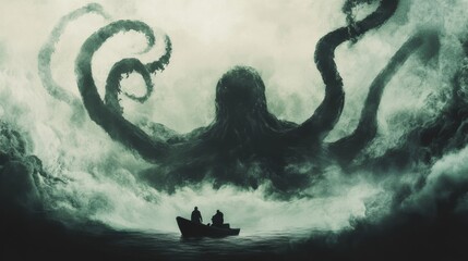 Mysterious Sea Creature Emerges from Dark Waters