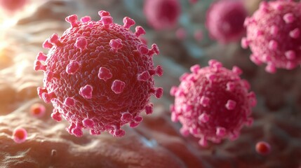 Virus Cell Close-up.