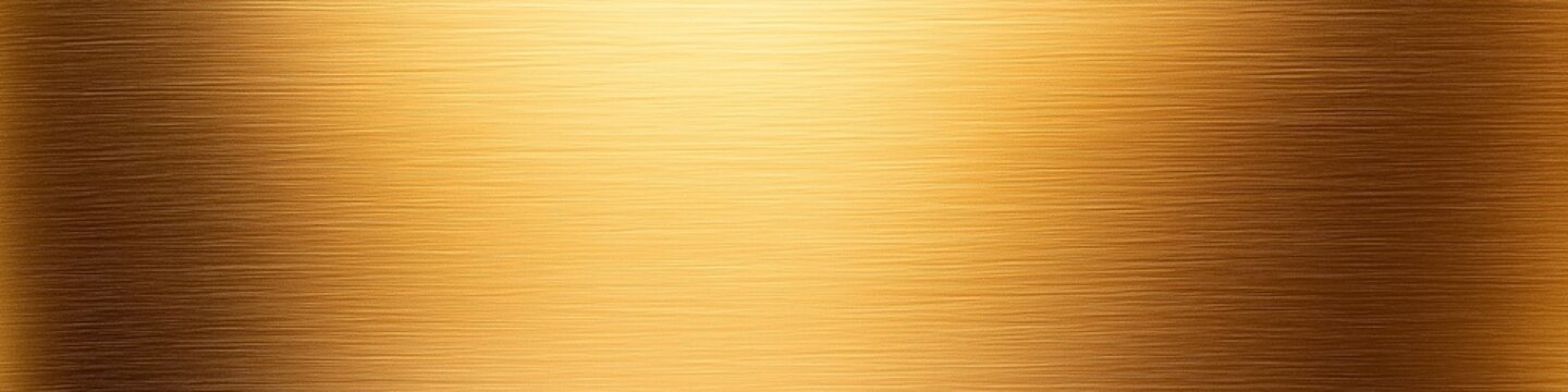 Brushed Gold Metal Texture Background Banner