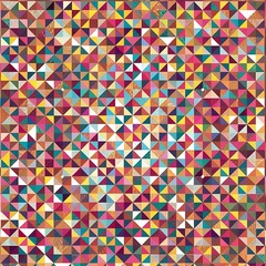 Colorful geometric background with mosaic design