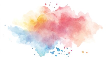 Obraz premium A vibrant watercolor clipart of a notepad on a clean white background, showcasing the artistic and colorful design of the notepad with soft brushstrokes. The illustration emphasizes creativity 