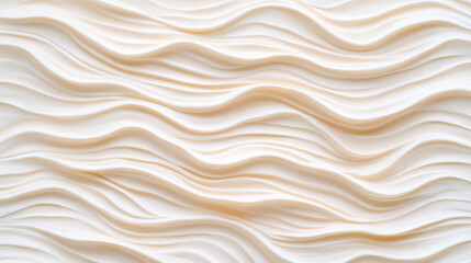 Obraz premium A captivating abstract image featuring soft, creamy waves undulating across the surface. 