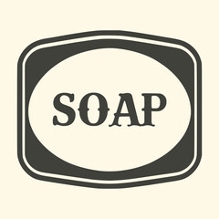 soap retro vintage badge emblem sticker vector illustration template design