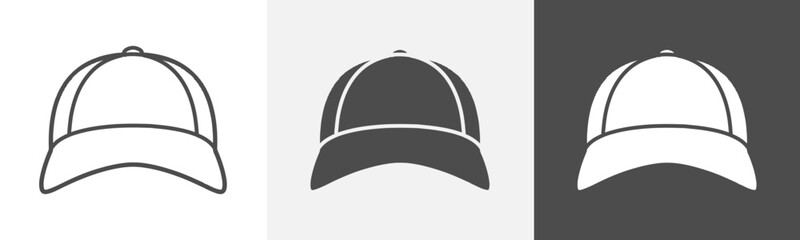 cap icon Outline symbol set