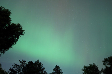 Green Aurora CME geomagnetic storm