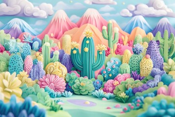 Intricate details of a thorny cactus, Detailed view of a thorny cactus