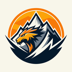 image of an eagle silhouette vector illustration 