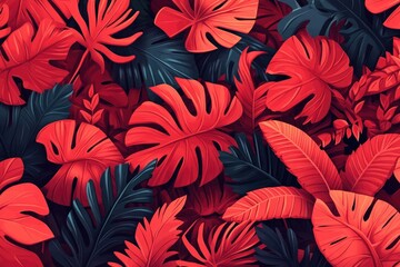 Vibrant red plants glistening after being watered in the afternoon light, Lush red plants shimmering in soft afternoon light