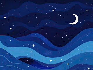 Fototapeta premium Vector Background with Deep Navy and Royal Blue Gradients, Classic and Elegant