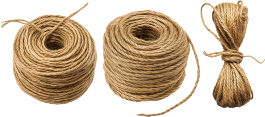 twine rope isolated on white background