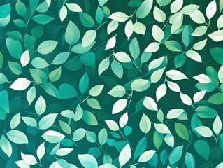 Vector Background with Teal and Forest Green Gradients, Natural and Earthy