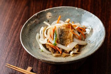 あじ南蛮漬け　日本料理