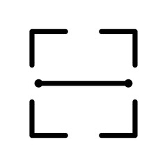 Smartphone scan icon. technology, barcode, product scanner concepts. Flat vector design isolated illustration.