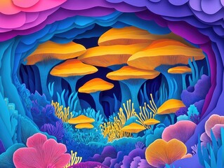 Cultivated space for the production of oyster mushrooms, Oyster mushroom cultivation area