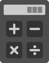 Fototapeta premium Calculator icon. Calculator with math sign buttons.