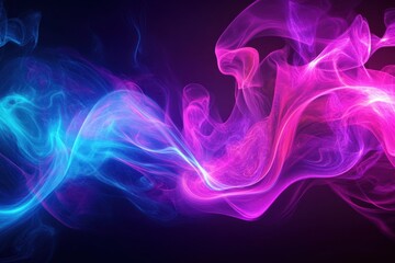 Fototapeta premium Colorful Abstract Smoke on Dark Background