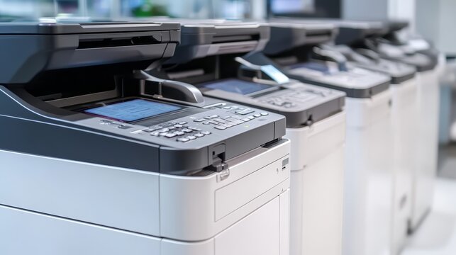 Modern Office Multifunction Printer Photocopier Scanner