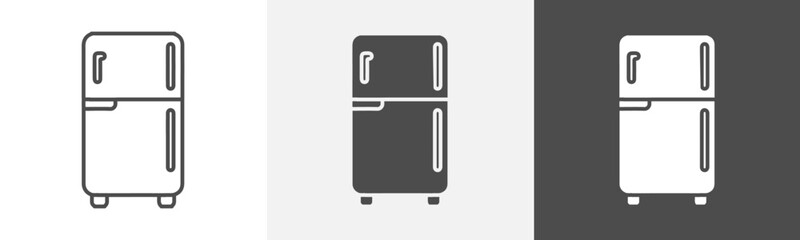 fridge icon Thin line symbol collection