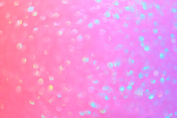 Abstract blurred background. Defocused portrait lens back. Backdrop bokeh. Mixed pink with magenta.