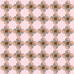 seamless background with flowers