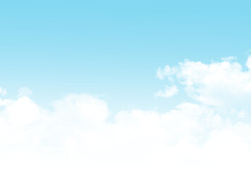 背景素材_青空と雲