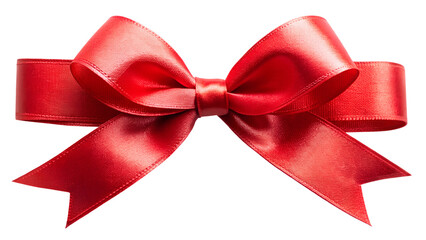 Beautiful red ribbon transparent background.