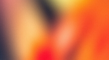 Orange red vibrant color grainy gradient with smooth noise texture effect backdrop design background