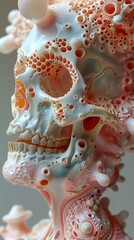 Surreal Skull Sculpture: Abstract, Organic, and Dreamlike